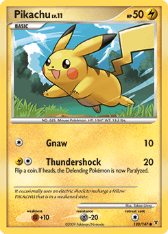 Pikachu pl3-120 Common from Supreme Victors Set