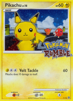 Pikachu ru1-7  from Pokémon Rumble Set