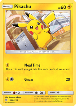 Pikachu sm11-55 Common from Unified Minds Set