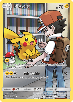 Pikachu sm12-241 Rare Secret from Cosmic Eclipse Set