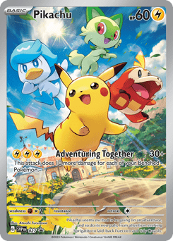 Pikachu svp-27 Promo from Scarlet & Violet Black Star Promos Set