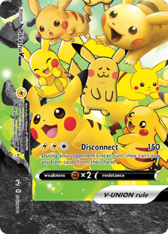 Pikachu V-UNION swshp-SWSH141 Promo from SWSH Black Star Promos Set