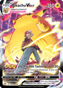 Pikachu VMAX swsh11tg-TG17 Rare Holo VMAX from Lost Origin Trainer Gallery Set