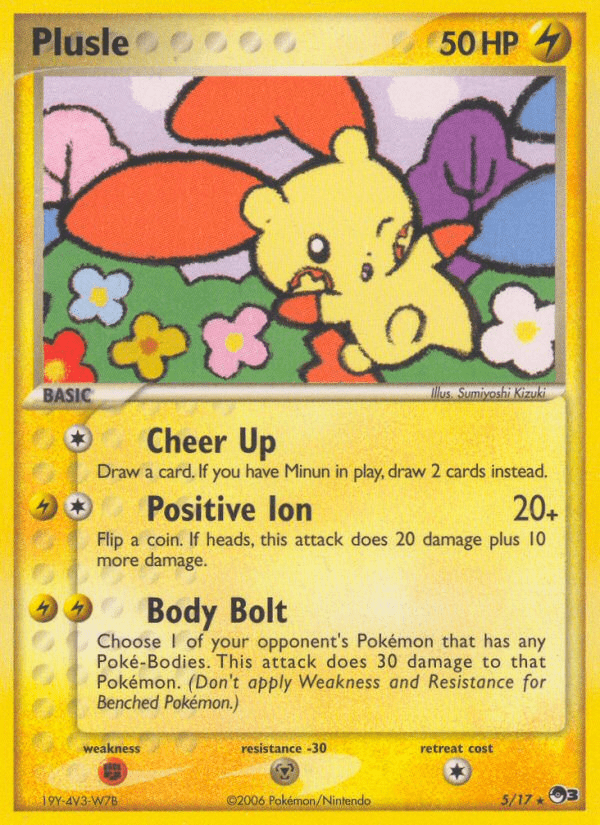 Plusle pop3-5 Rare from POP Series 3 Set