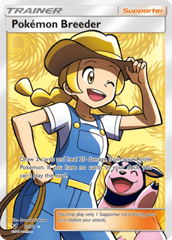 Pokémon Breeder sm35-73 Rare Ultra from Shining Legends Set