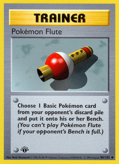 Pokémon Flute base1-86 Uncommon from Base Set