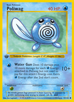 Poliwag base1-59 Common from Base Set