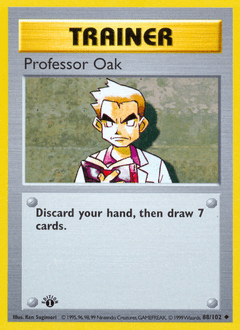 Professor Oak base1-88 Uncommon from Base Set