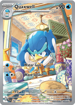 Quaxwell sv2-207 Illustration Rare from Paldea Evolved Set