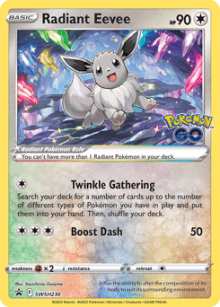 Radiant Eevee swshp-SWSH230 Promo from SWSH Black Star Promos Set