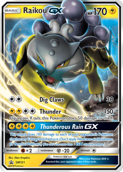 Raikou-GX smp-SM121 Promo from SM Black Star Promos Set