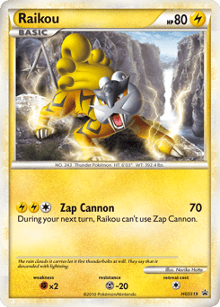 Raikou hsp-HGSS19 Promo from HGSS Black Star Promos Set