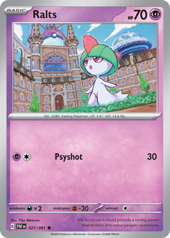 Ralts sv4pt5-27 Common from Paldean Fates Set