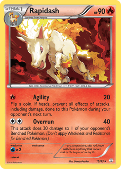 Rapidash g1-15 Rare from Generations Set