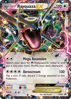 Rayquaza-EX xyp-XY69 Promo from XY Black Star Promos Set