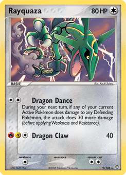 Rayquaza ex9-9 Rare Holo from Emerald Set