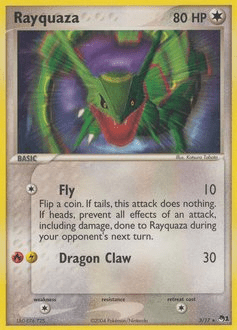 Rayquaza pop1-3 Rare from POP Series 1 Set