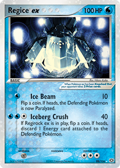 Regice ex ex9-98 Rare Holo EX from Emerald Set
