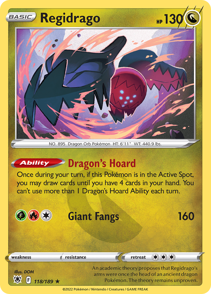 Regidrago Pokemon Card Background