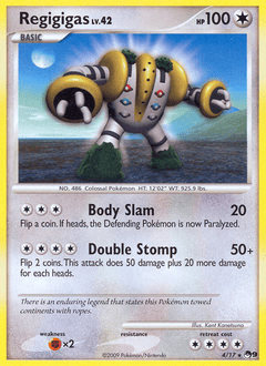Regigigas pop9-4 Rare from POP Series 9 Set