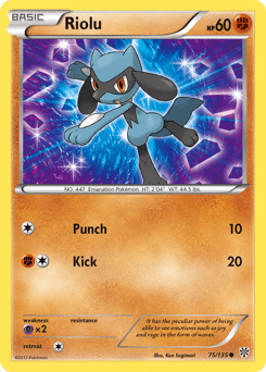 Riolu bw8-75 Common from Plasma Storm Set