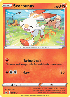 Scorbunny swshp-SWSH244 Promo from SWSH Black Star Promos Set
