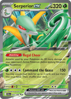 Serperior ex zsv10pt5-3 Double Rare from Black Bolt Set