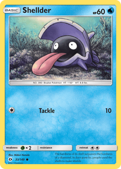 Shellder sm1-33 Common from Sun & Moon Set