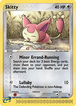 Skitty ex1-44 Uncommon from Ruby & Sapphire Set