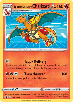 Special Delivery Charizard swshp-SWSH075 Promo from SWSH Black Star Promos Set