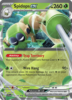 Spidops ex sv1-19 Double Rare from Scarlet & Violet Set
