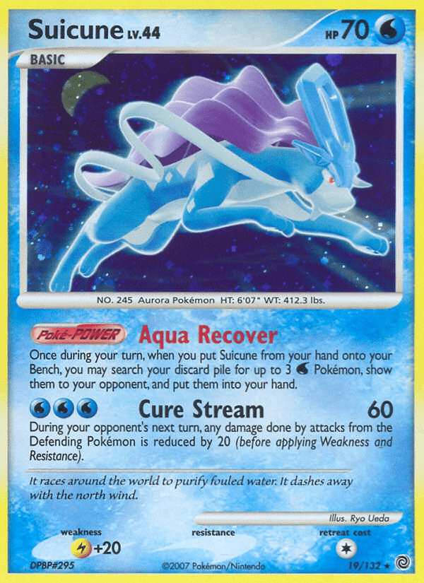 Suicune dp3-19 Rare Holo from Secret Wonders Set