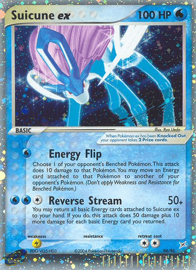 Suicune ex ex4-94 Rare Holo EX from Team Magma vs Team Aqua Set