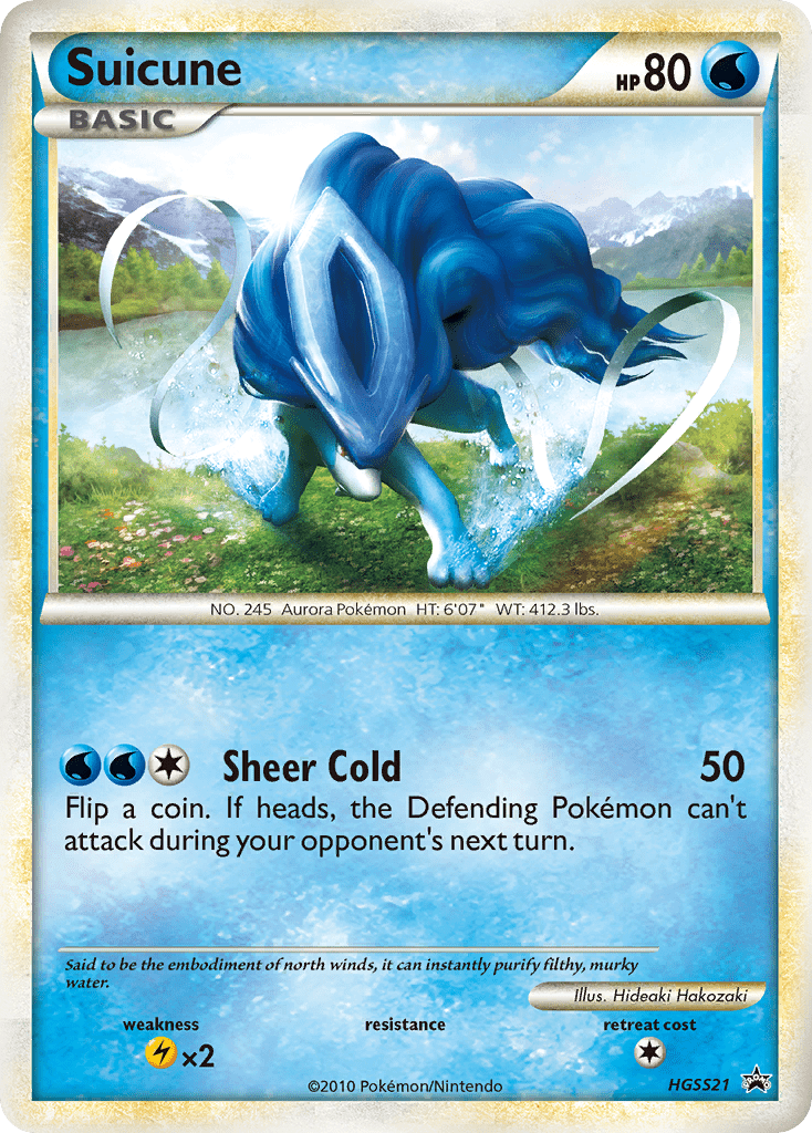 Suicune hsp-HGSS21 Promo from HGSS Black Star Promos Set