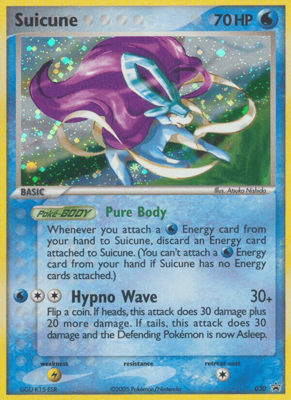 Suicune np-30 Promo from Nintendo Black Star Promos Set