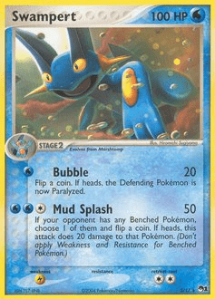 Swampert pop1-5 Rare from POP Series 1 Set