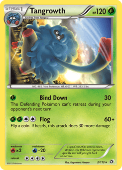 Tangrowth bw11-2 Rare from Legendary Treasures Set