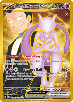 Team Rocket’s Mewtwo ex sv10-240 Hyper Rare from Destined Rivals Set