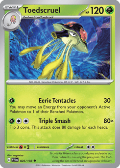 Toedscruel sv1-26 Uncommon from Scarlet & Violet Set