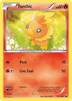 Torchic bw5-15 Common from Dark Explorers Set