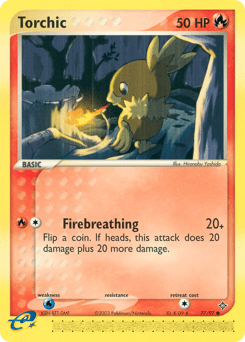 Torchic ex3-77 Common from Dragon Set
