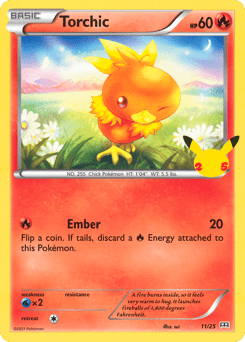 Torchic mcd21-11  from McDonald's Collection 2021 Set