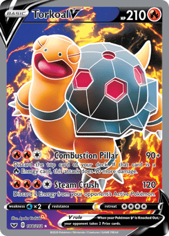 Torkoal V swsh1-188 Rare Ultra from Sword & Shield Set