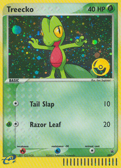 Treecko np-7 Promo from Nintendo Black Star Promos Set