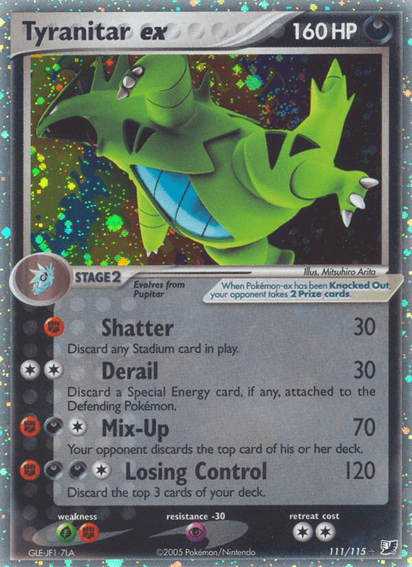 Tyranitar ex Pokemon Card Background