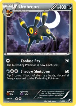 Umbreon bw5-61 Uncommon from Dark Explorers Set