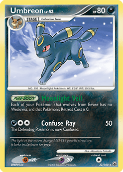 Umbreon dp5-32 Rare from Majestic Dawn Set