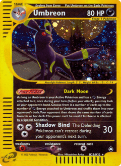 Umbreon ecard2-H29 Rare Holo from Aquapolis Set