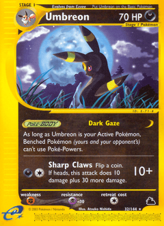 Umbreon ecard3-32 Rare from Skyridge Set