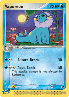 Vaporeon ex2-25 Rare from Sandstorm Set